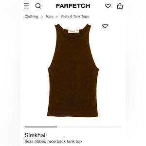 Simkhai Reza Racerback Tank Top